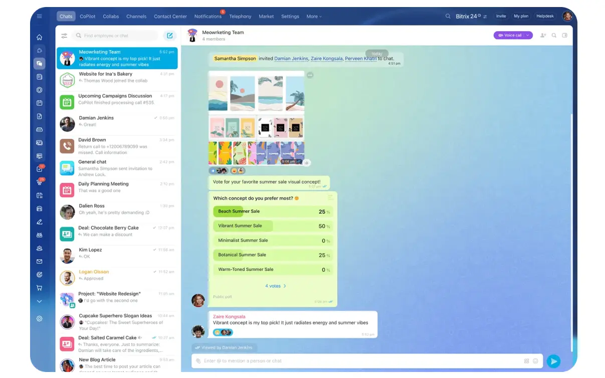 Bitrix24’s communication tools