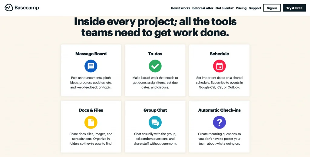 Basecamp communication and collaboration tool Basecamp communication and collaboration tool